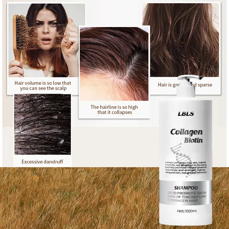Close up of rich lather from LBLS Collagen Biotin Shampoo in hand