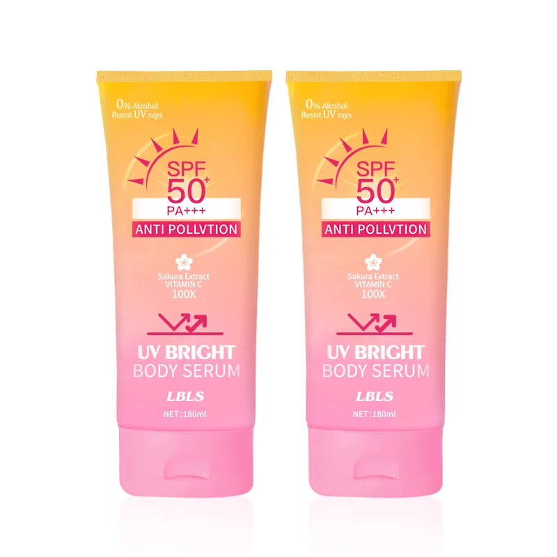 LBLS Sunscreen Body Serum texture on skin